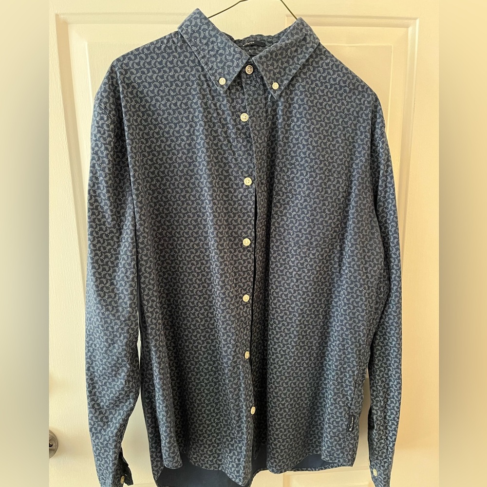 Mens L/XL long sleeve dress shirt Brooks Brothers Ben Sherman VGUC